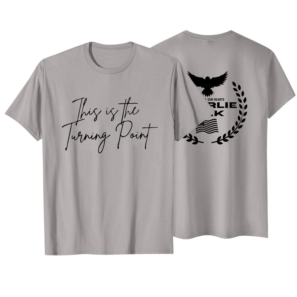 Fashionable Round Neck Short Sleeve Work Clothes Printed Tops For Womens Summer Tops