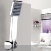 Modern Square Shower Head High Flow Single Spray Pattern Polished Chrome Hands