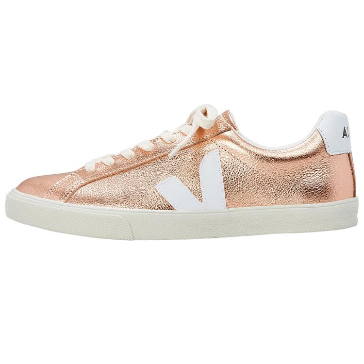 VEJA Esplar Leather Stylish Skateboarding Shoes Women s Rose Gold EO021697 38