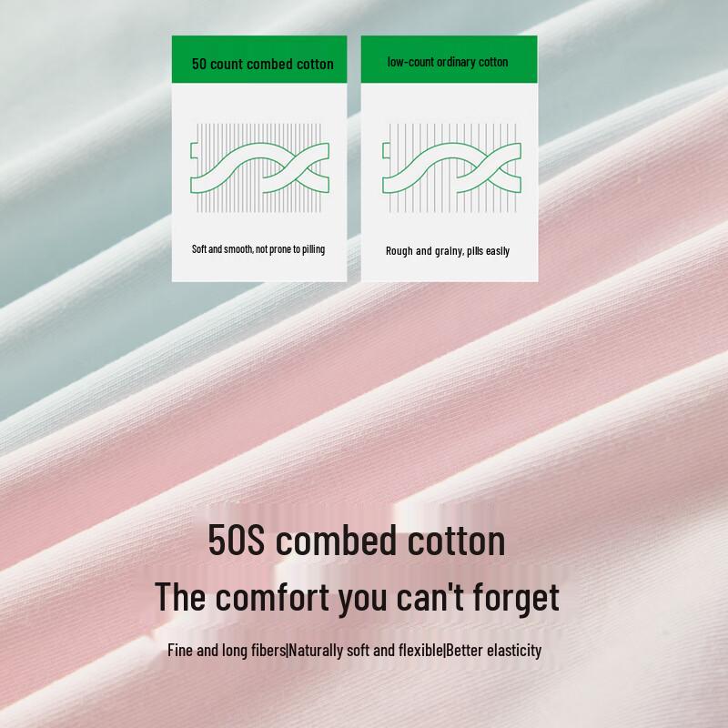 Women's 2025 Pure Cotton Antibacterial Seamless Mid-Waist Briefs