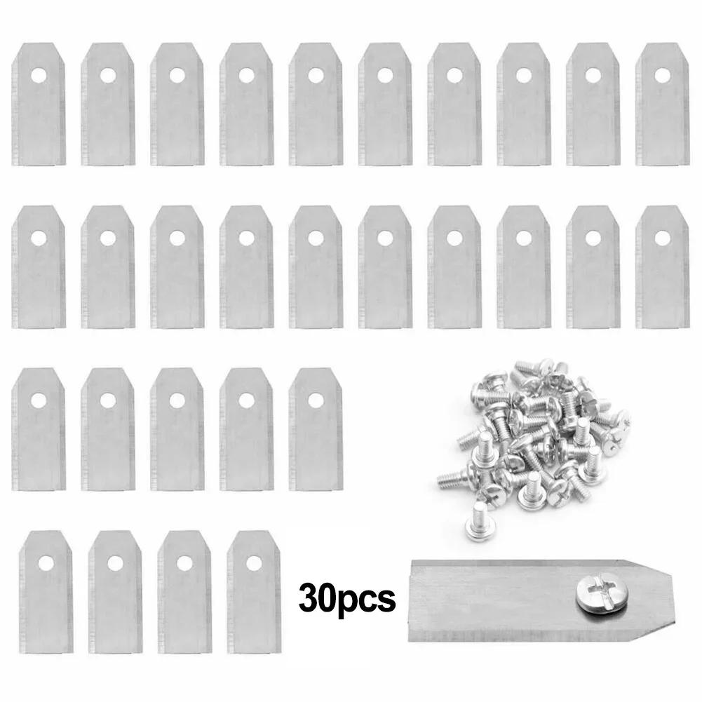 9/18/30 Stück Ersatzmesser Rasenmähermesser 43 mm lang für Mähroboter Set 43 x 18 x 0,75 mm Werkzeugteile
