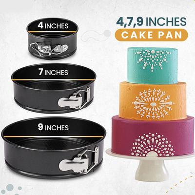 Teglia antiaderente per torte con fondo rimovibile, texture a nido d'ape, stampo rotondo da forno per cheesecake, accessori da forno a rilascio facile