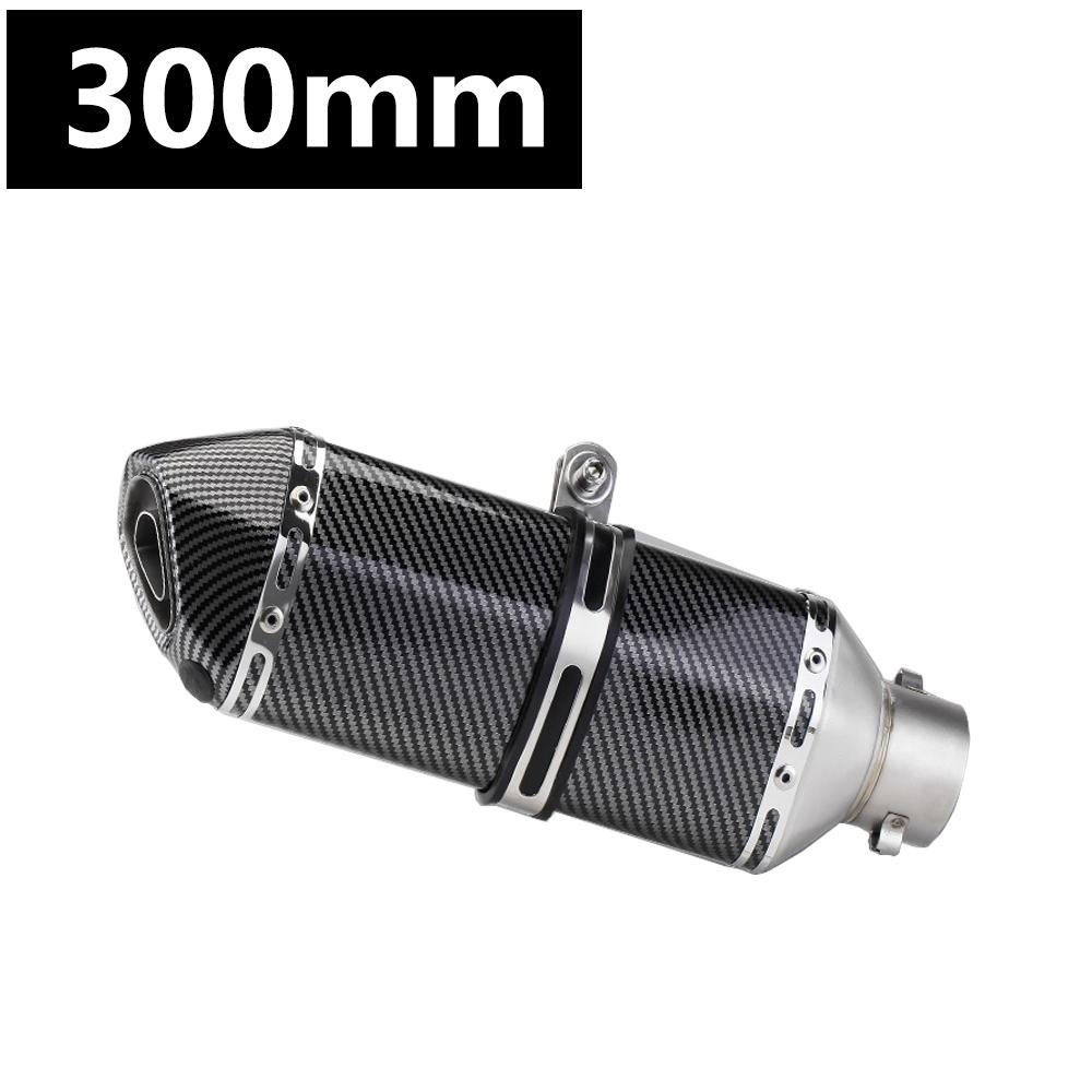 

Universal 51mm Length 300/370/470mm Stainless Steel Motorcycle Exhaust Pipe For Escape Motorcycle Exhaust Pipe slip-on Type E