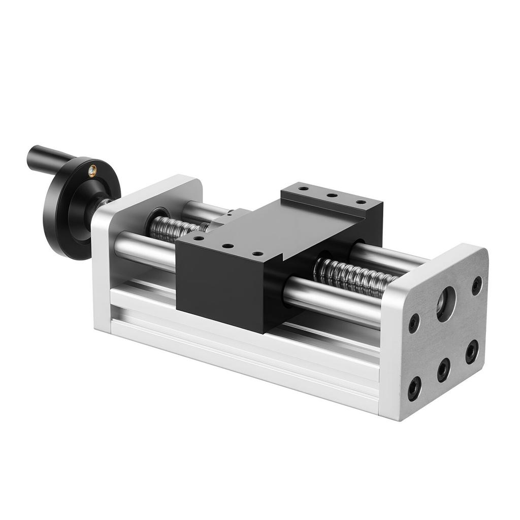 Linear Stage Actuator, 100 mm Effective Stroke, Ball Screw CNC Linear Motion Guide Rail, Double Optical Axis, C7 High-Precision, Bearing Slide Block,