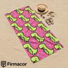 Pink Cute Dinosaur Heart Soft Portable Travel Towel Unisex Ultra Lightweight Microfiber Oversized Sand Quick Dry Beach Towel