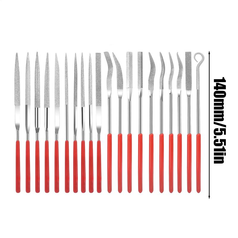 Jewelry Needle File Set 20X Small Model Files Set Hand Tool For Grinding Polishing And Engraving Craft Supplies For Glass Stone