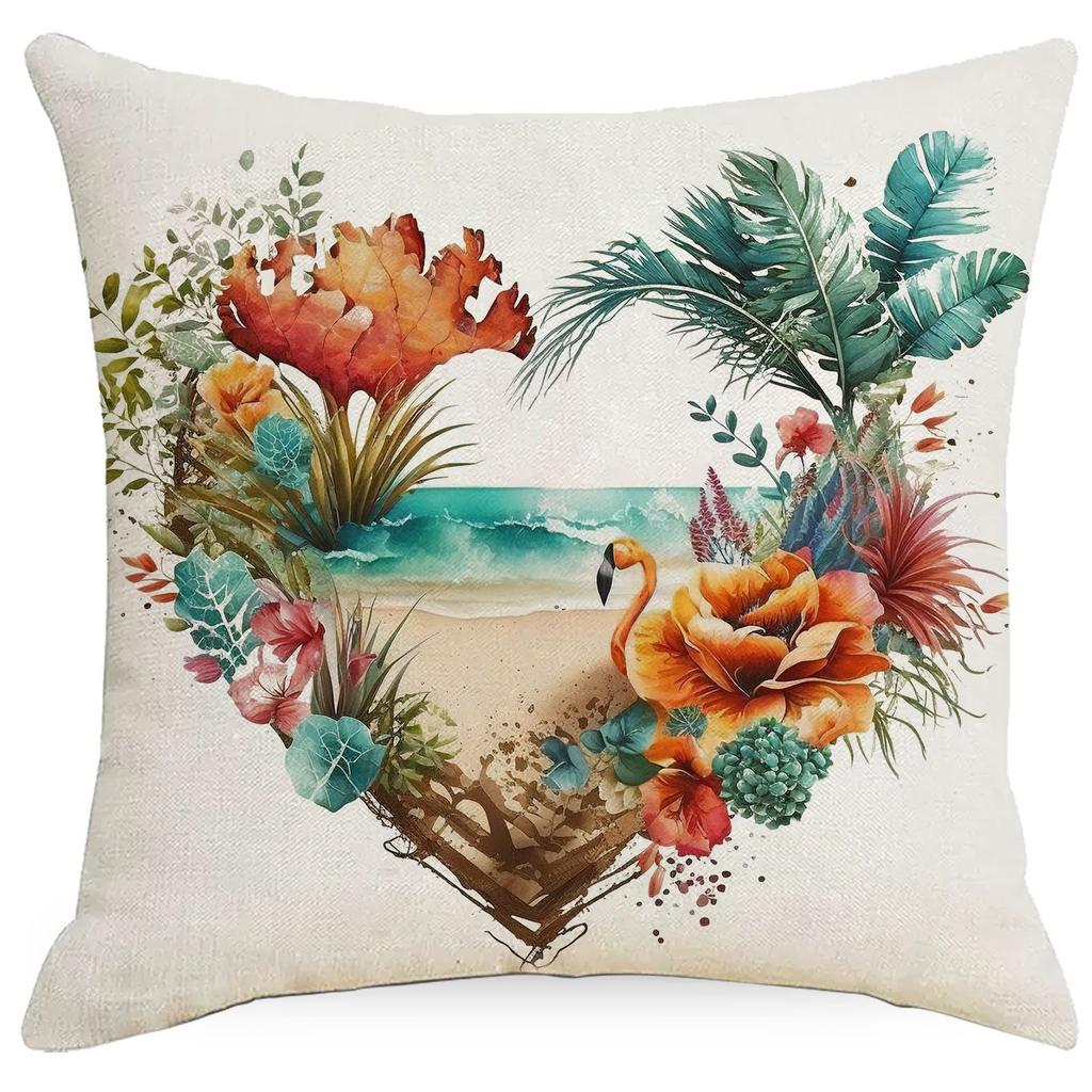 Summer Beach Scenery Pillow Case Sofa Living Room Pillow Case Home New Style
