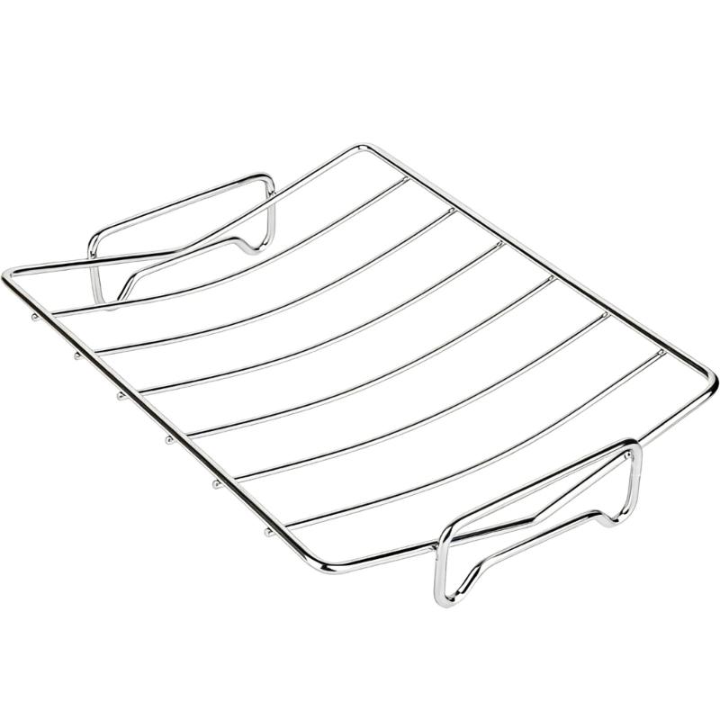 

V Shaped Grilling Rack Barbecue Rack Grill Holder Turkey Roasting Rack for Camping and Backyard Parties Easy to Clean 1