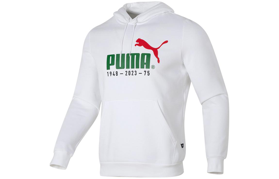 PUMA Толстовки Мужские Белые С капюшоном Умеренный Другое 678413-02 XS