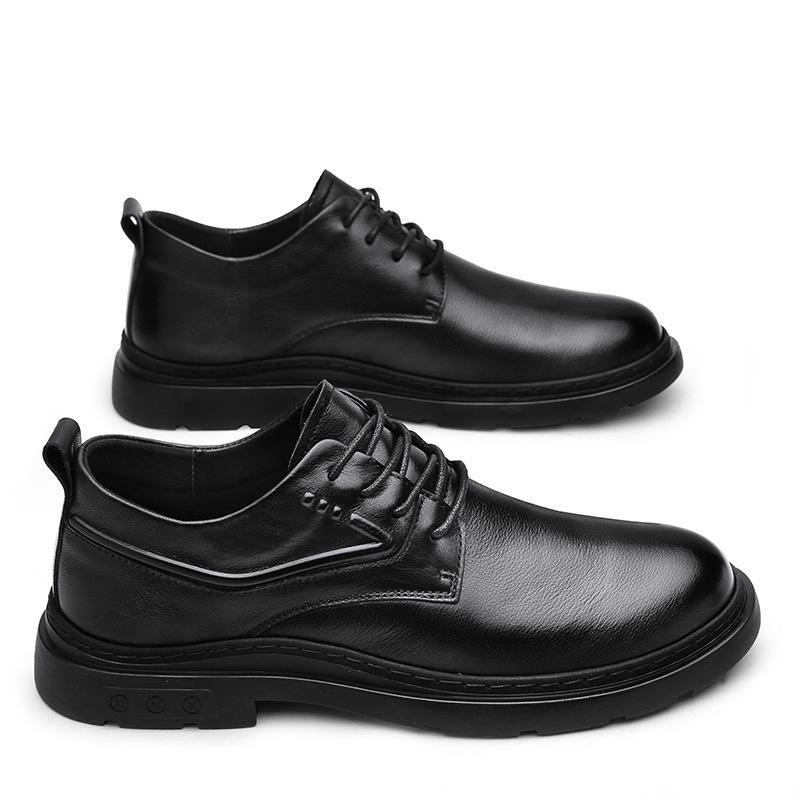 Genuine Leather Shoes Men Casual Shoes Fashion Brand Male Footwear Flat Cow Leather Black White Shoes