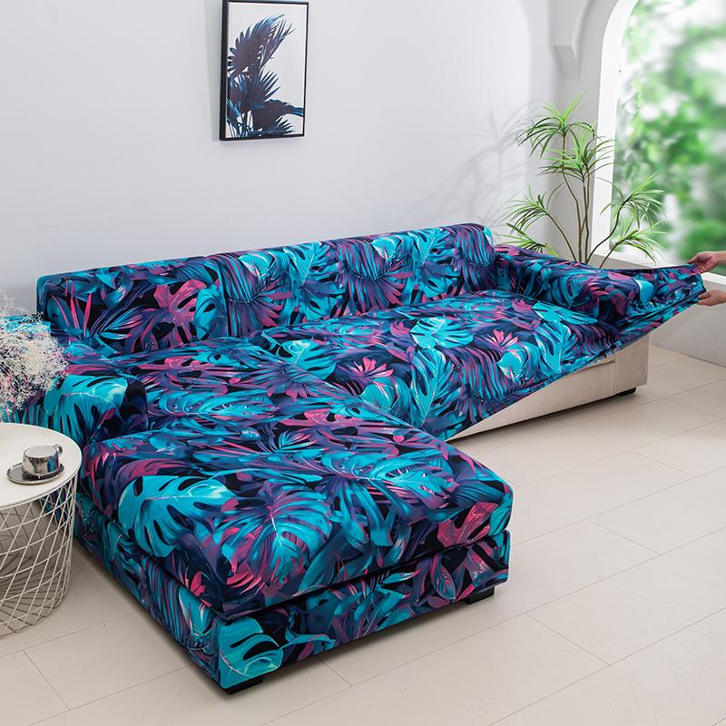 

Эластичный чехол на диван для гостиной, спандекс, нескользящий чехол на диван с эластичным низом, для углового дивана необходимо заказывать 2 штуки Small(90-140cm)1pc