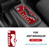 Carbon Fiber Style Gear Shift Collar Trim for Jeep Wrangler JK JKU 2011-2017