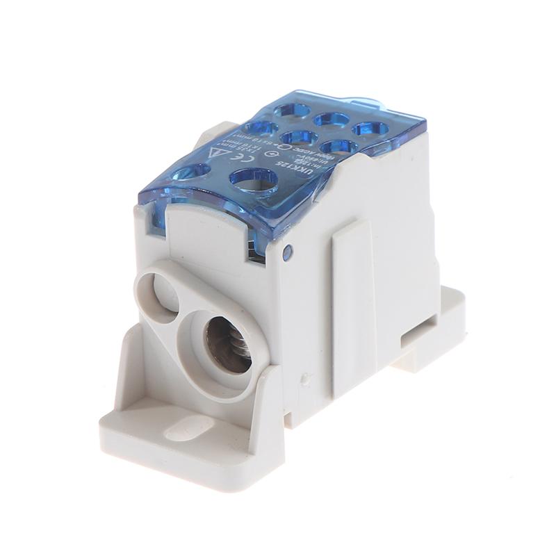 Ukk 80A/125A/160A 1 In Multiple-Out Distribution Box Din Rail Terminal Junction