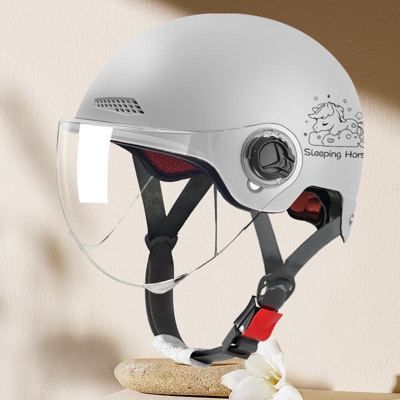 Electric Vehicle Four-season Helmet Motorcycle Helmet Summer Sun Protection Women's Helmet Men's Electric Vehicle Half Helmet