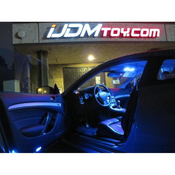 Ultra Blue 9-SMD 1.72" 42mm 578 211-2 LED Bulbs For Interior Map Dome Lights