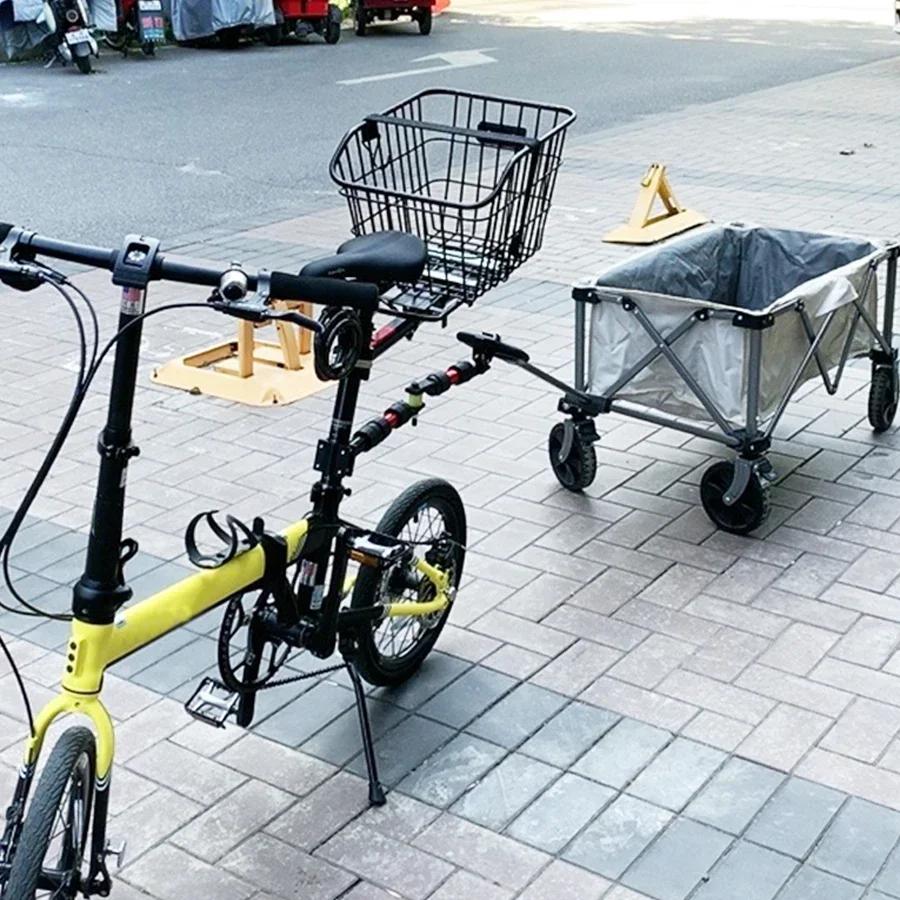 Tyč na kočárek pro jízdní kolo Hliníková slitina Svorka Hlavice Venkovní Spojovací tyč Multifunkční Díly pro úpravu jízdního kola Příslušenství