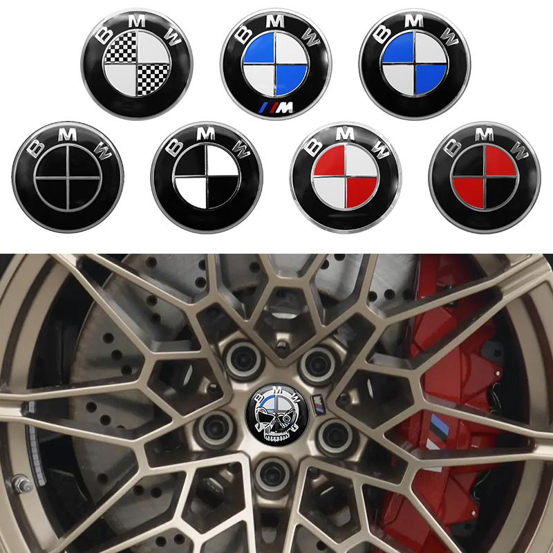 4 Stück 56/60/65MM Auto Radnabenkappe Center Aufkleber Emblem Für BMW G30 F02 E46 E60 E90 G20 G28 F30 F10 Auto Abzeichen Aufkleber Zubehör