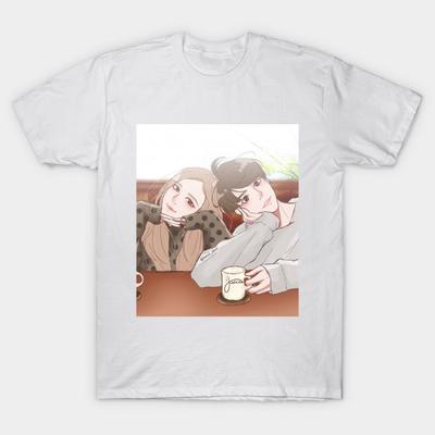 Camiseta Mujer Rosekook Estampado Harajuku Kawaii Verano Manga Corta Camiseta Femenina Top Tee