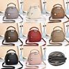 Pu Leather Small Round Crossbody Bag For Casual Travel Women
