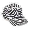 Fashion Hat Zebra pattern baseball cap female Korean version trend casual curved brim sun hat Internet celebrity cap