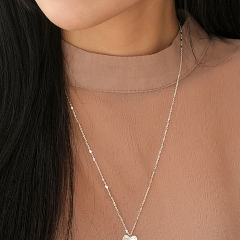 BELLOOGGI Frill heart necklace (50cm)