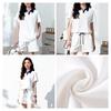 Damen Polokragen Color-Block T-Shirt & Shorts Set