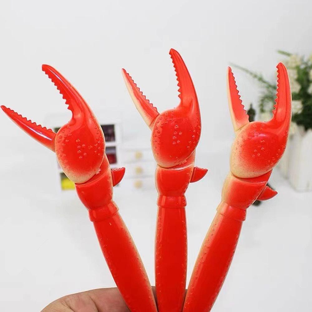 Fun Lobster Paw Ballpoint Pen Personality Crab Clip Pliers Pen Marine Creature Crab Leg Pen Korean Stationery Office Supplies