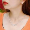 Light Luxury Cold Wind Slightly Inlaid Zircon Exquisite Pearl Collarbone Chain Necklace Neck Chain