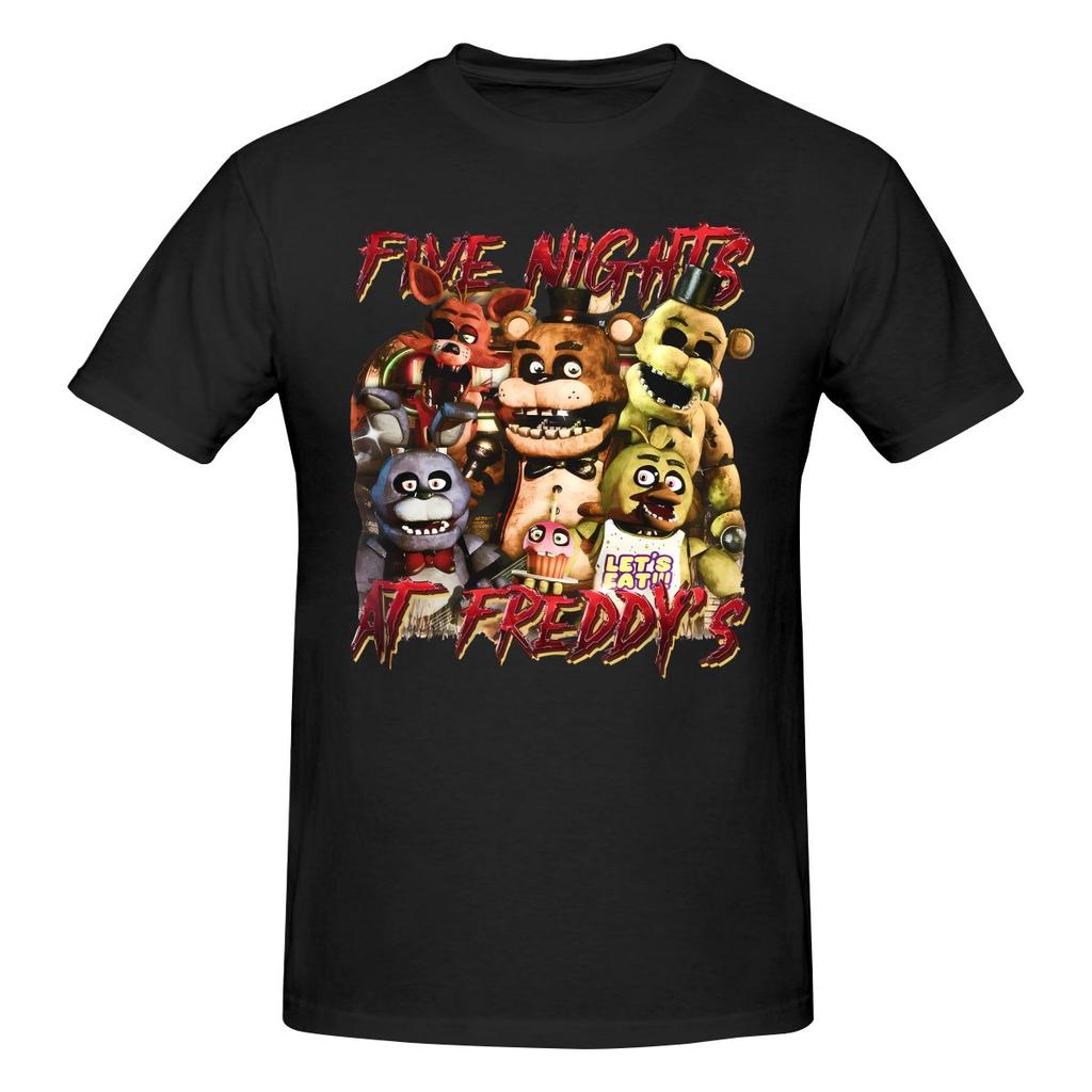 Funny Five At Night Freddys Fnaf Unisexs Printed Tshirt Unisex T Shirtbig Size