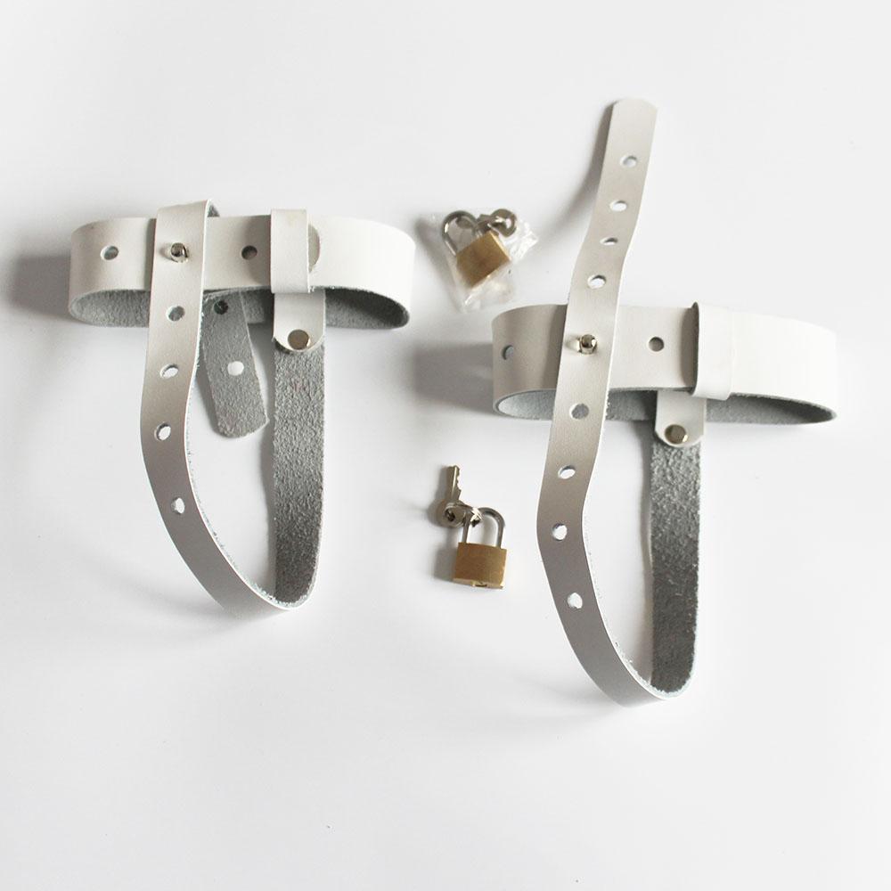 Hochwertige abschließbare Knöchelriemen aus Kunstleder, Fesselmanschetten, befestigt an High-Heel-Schuhriemen, Zubehör, Sexspielzeug für Frauen