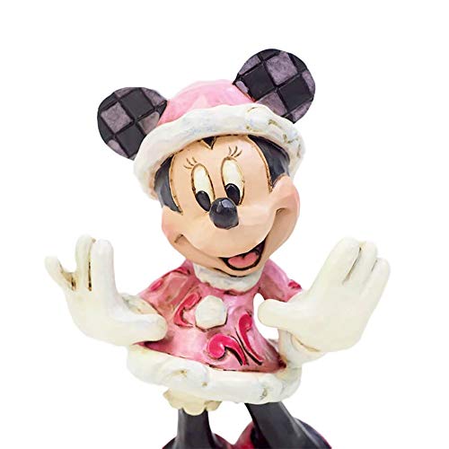 Enesco Minnie Wonderful Christmas Figurine, Disney Traditions, 6002843, W7 X H11.7 X D4.4cm [Parallel Import]