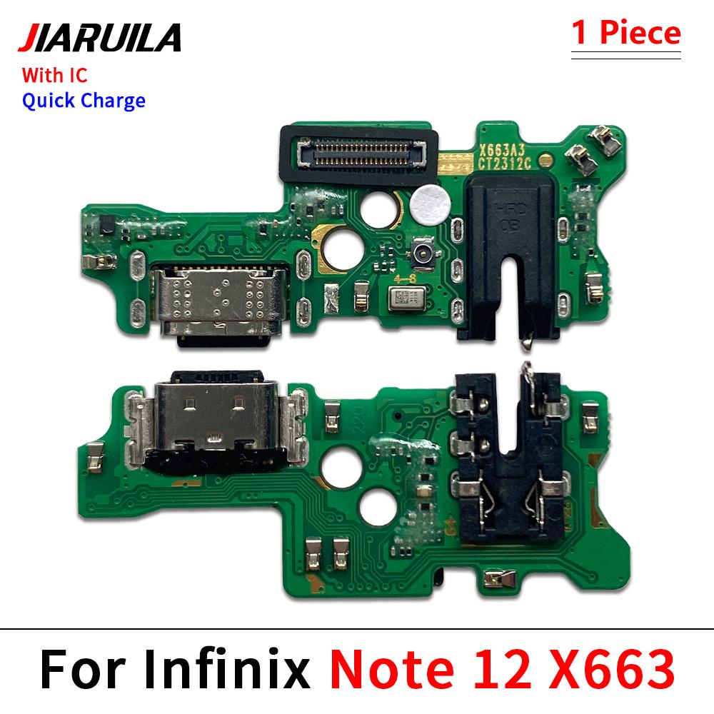 USB Charging Port Board Flex Cable Connector Parts  For Infinix Note 7 8 8i 11 11 11S 11 11 Pro Lite VIP Microphone Module