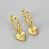925 Silver Earrings For Women Trendy Heart Star Zircon Earring Jewelry Prevent Allergy Party Accessories Gift