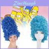 Atemberaubende blaue Hochvolumen-Perücke für Cosplay und Partys, perfekt für alle Hauttöne