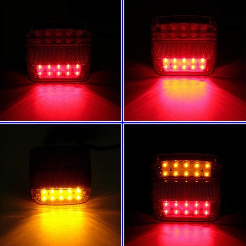 26LEDs Tail Light Trailer Truck Caravan-Taillight Turn Signal Indicator Number Plate Light Rear Reverse Brake Stop Lamp