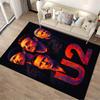 Snowy Playground Cat and Mouse Patterned Non-slip Rug, Suitable for Living Room and Bedroom Sofas
