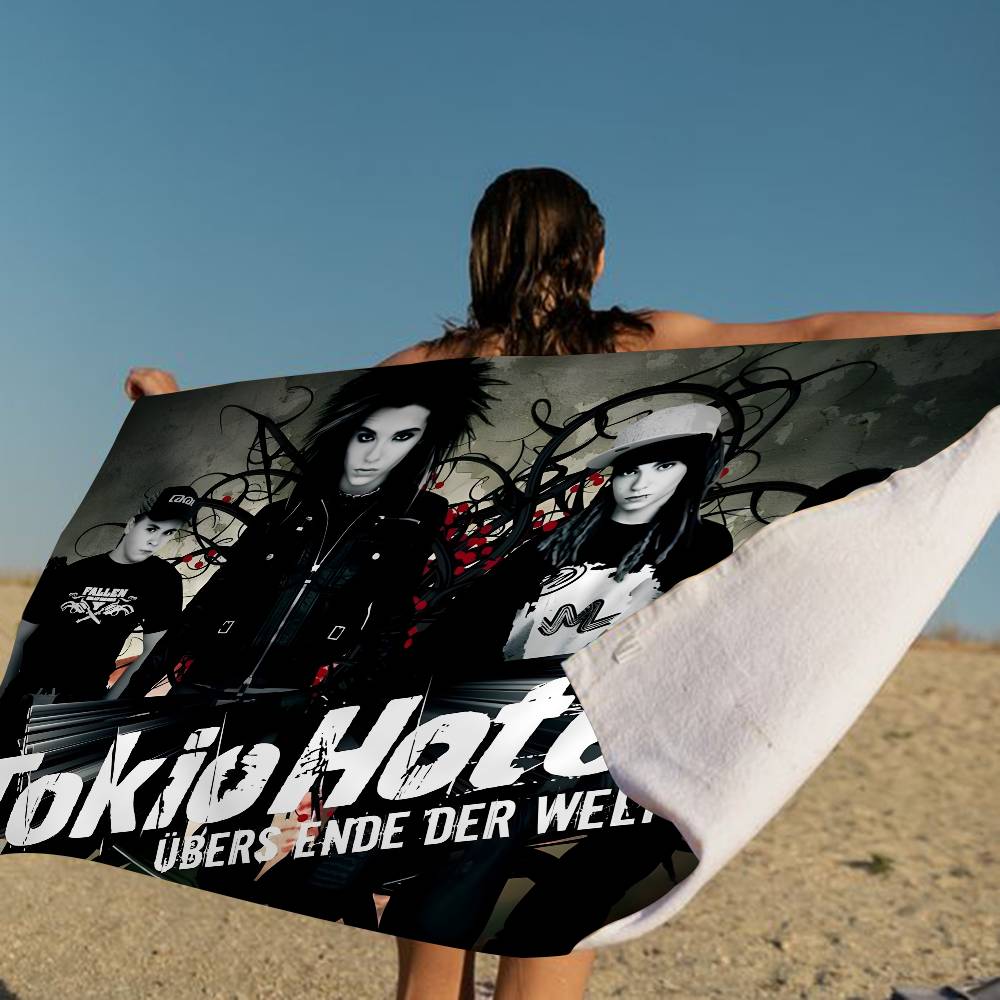 Tokio Hotel Band Beach Towel Colorful Bath Towels For Girl Microfiber Quick Dry Custom Sand Free Beach Yoga Spa Gym Pool