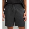 Lululemon Textured Double Knit Cotton Short 7  Heathered Black Black