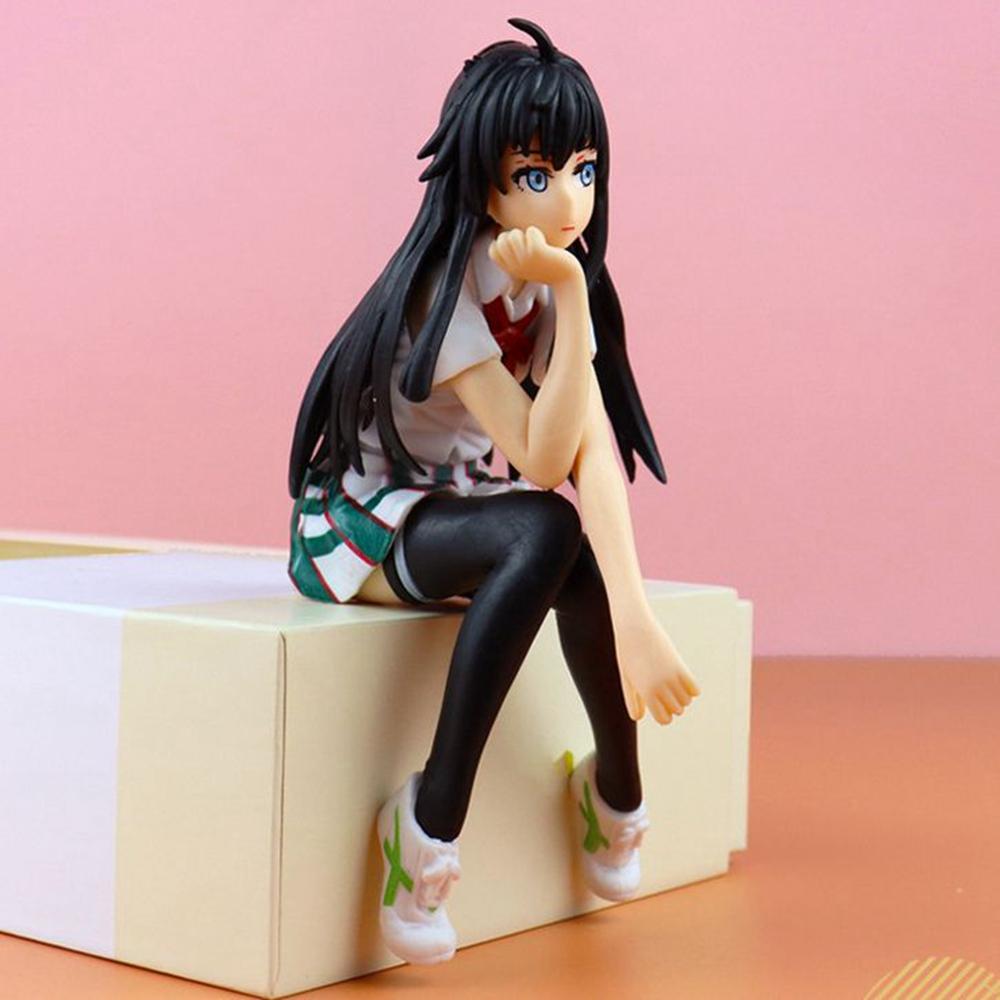 1 Pc Anime Yukinoshita Yukino Action Figures Cute Girls Yuigahama Yui Yuiyi PVC Model Junior High School Student Kid Gift Toy
