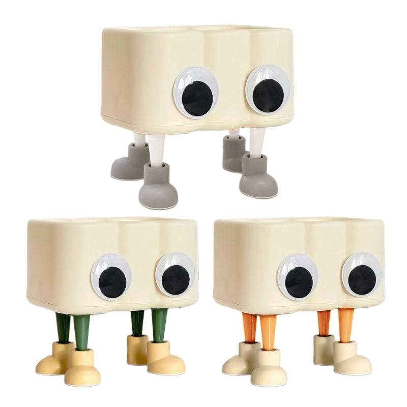 Lovely Tissue Dispenser Collection Unique Paper Storage Box Paper Box with Eyes Adorned Convenient Paper Dispenser