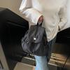 Women'S Stylish Nylon Multiple Pockets Drawstring Backpack Elegant Solid Color Student Small Shoulder Bag Work, Travel & Daily Use CLE