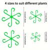 12pc Plants Stem Support Plant Anti-Toppling Support Holder Vine Flower Fixed Trellis Adjustable Gardening Aid Fixation Device