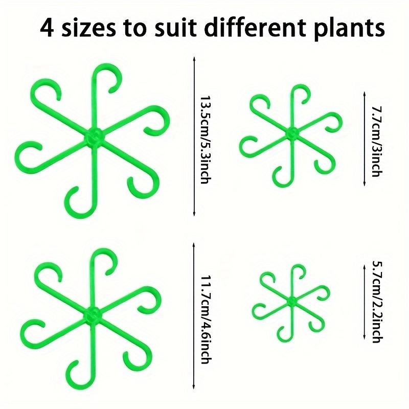 12pc Plants Stem Support Plant Anti-Toppling Support Holder Vine Flower Fixed Trellis Adjustable Gardening Aid Fixation Device