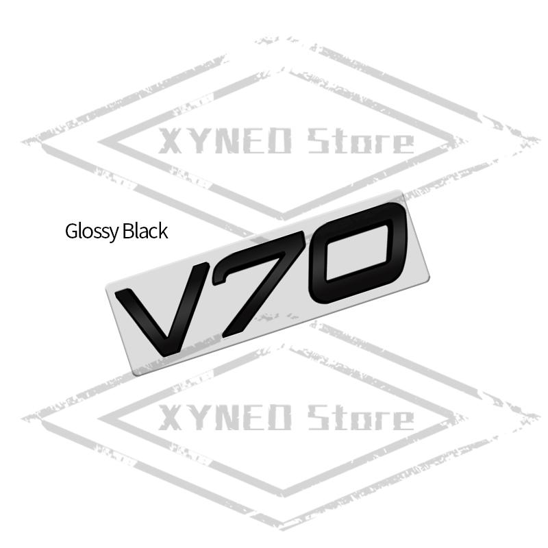 Car Sticker Metal For Volvo XC40 XC60 XC90 XC70 S60 S90 V40 V60 V70 D2 D3 D4 D5 D6 D7 D8 AWD Glossy Black Emblem Trunk Decal