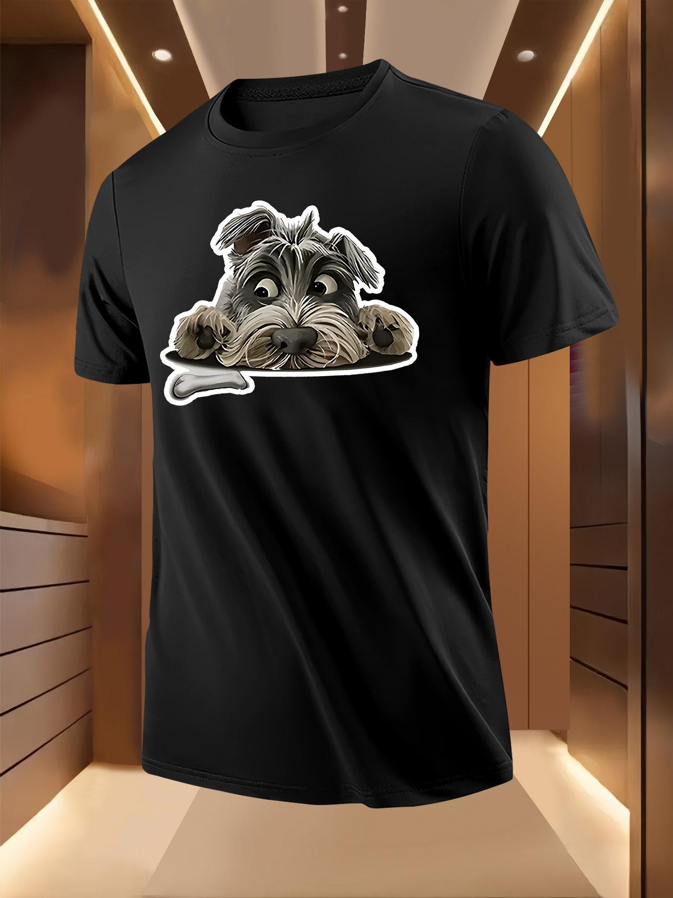 Light Yellow Tshirt - Funny Pet Lover Tee with Cute Dog P... XXXL