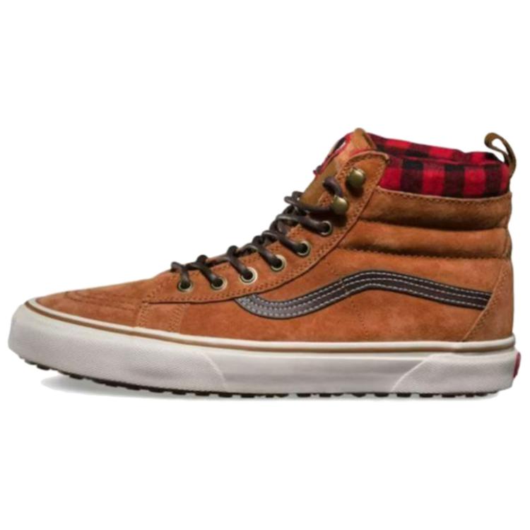 Vans Sk8-Hi MTE Leather Glazed Ginger Unisex Sneakers Tan Marshmallow VN0A33TXRIZ