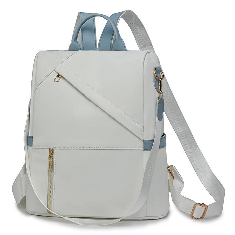 Nowa nylonowa torba na ramię z zamkiem błyskawicznym w kontrastowym kolorze, duża pojemność, wodoodporna, wodoodporna, uniwersalna, najlepiej sprzedająca się torba podróżna na ramię