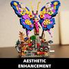 Non-Toxic 594Pcs Mechanical Butterfly Block Toys Sets Assembly Puzzle Constructible Model Creative Desk Christmas Gifts