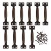 10st Bågskåpshandtag 4 tum Vintage Metallhandtag för Dörrar Lådor Kök Grindbeslag Handtag