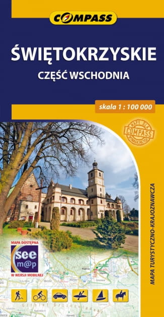 Świętokrzyskie Voivodeship 1:100 000. Eastern Part. Tourist Map. Compass